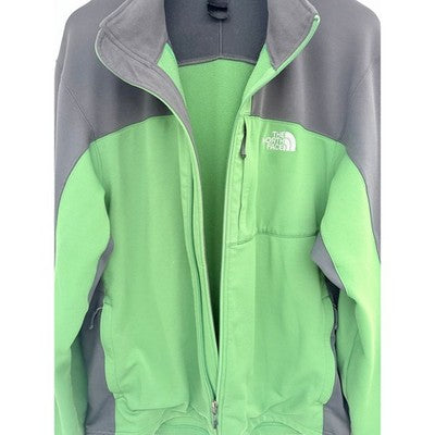 The North Face Soft Shell Jacket Mens Large Green Gray Full Zip Fleece Lined - product photo 5