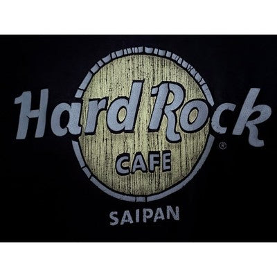 Hard Rock Cafe Saipan Graphic T Shirt Mens XL Black Logo Tee - product photo 4