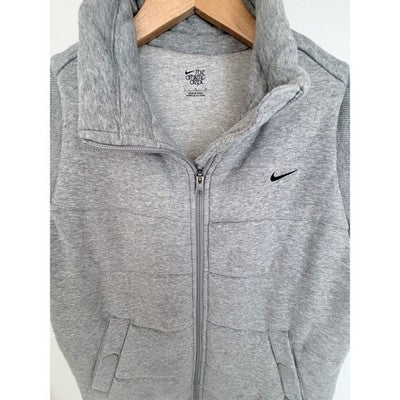 Nike Athletic Dept Padded Vest Womens Large Gray Swoosh - product photo 4
