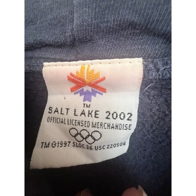 Salt Lake 2002 Olympics Hoodie Mens Large - product photo 3