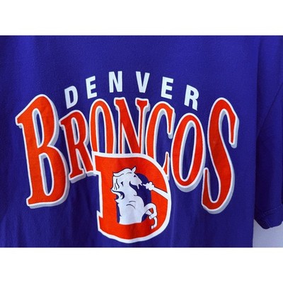 Nike Denver Broncos NFL T Shirt Mens Medium Blue Football Graphic Tee - product photo 4