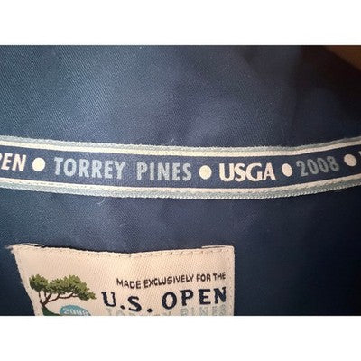 2008 U.S. Open Torrey Pines Mens Windbreaker Jacket Blue Full Zip XL - product photo 7