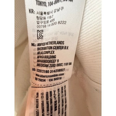 Hollister California White Spellout Hoodie Mens Medium - product photo 5