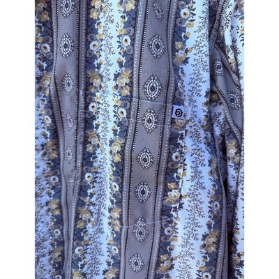 OP International Button Up Shirt Mens Large Blue Gray White Long Sleeve Shirt - product photo 4