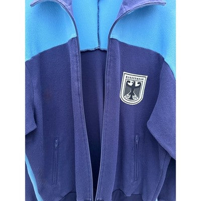 Bundeswehr Track Jacket Mens 52 46 Blue German Military Full Zip Sweatshirt - product photo 4