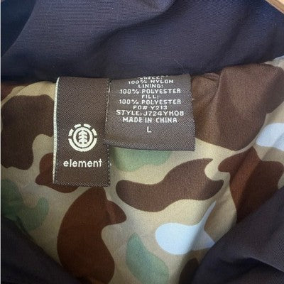 Element Parka Jacket Womens Large Brown Insulated Faux Fur Hood Winter Coat - product photo 4