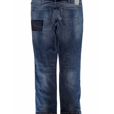 Sean John Essex Classic Slim Jeans Mens 40 Blue Distressed Denim Designer Pants - product photo 2