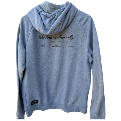 Jordan Breakfast Club Hoodie Mens Medium Gray Pullover Jumpman Sweatshirt - product photo 2