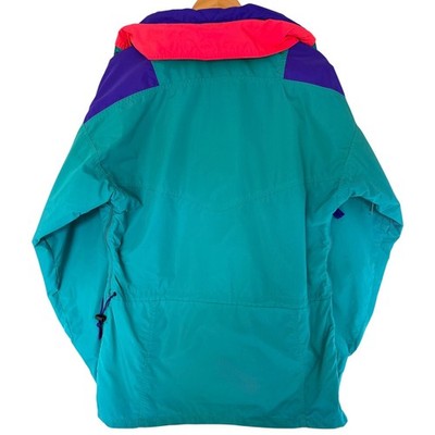 Columbia Sportswear Jacket Mens Medium Green Purple Colorblock Zip Outdoor - product photo 2