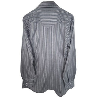 Corral West Ranchwear Striped Pearl Snap Western Shirt Mens LT Gray Cowboy - product photo 2