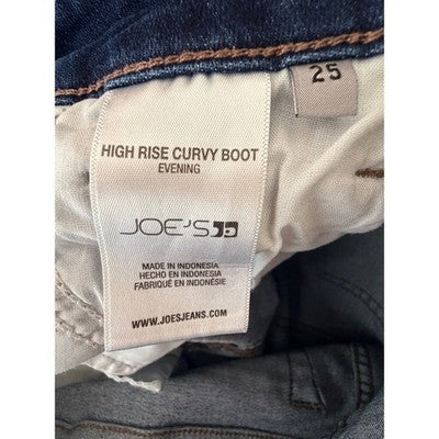 Joe's Jeans High Rise Curvy Bootcut Jeans Womens 25 Blue - product photo 3