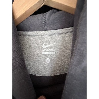 Nike Pullover Hoodie Mens XL Gray Black Logo Sweatshirt Athletic Fleece - product photo 3