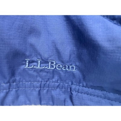 L.L. Bean Pullover Jacket Mens Medium Blue 1/4 Zip Nylon Lightweight Outdoor - product photo 5