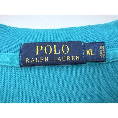 Polo Ralph Lauren Polo Shirt Mens XL Turquoise Purple Pony Short Sleeve - product photo 3