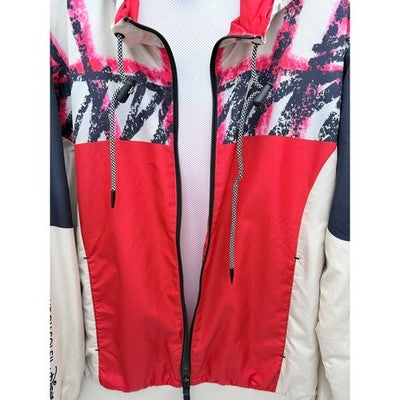 Cirque Du Soleil Drawn to Life Disney Jersey Hoodie Womens Large Red Disney - product photo 5