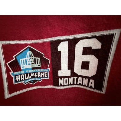 Majestic Joe Montana Hall of Fame San Francisco 49ers Graphic T Shirt Mens L Red - product photo 5