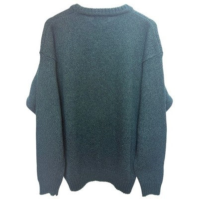 Woolrich Crewneck Sweater Mens Large Green Wool Blend Outdoor Knit Pullover - product photo 2
