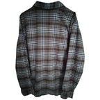 Airwalk Plaid Flannel Button Up Shirt Mens XL Blue Gray Skate Casual - product photo 2