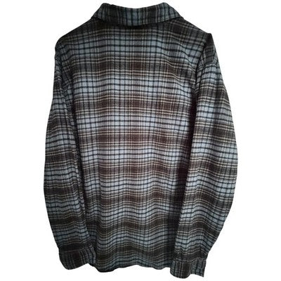 Airwalk Plaid Flannel Button Up Shirt Mens XL Blue Gray Skate Casual - product photo 2