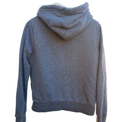 Abercrombie & Fitch Sherpa Lined Zip Hoodie Womens Large Blue - product photo 2