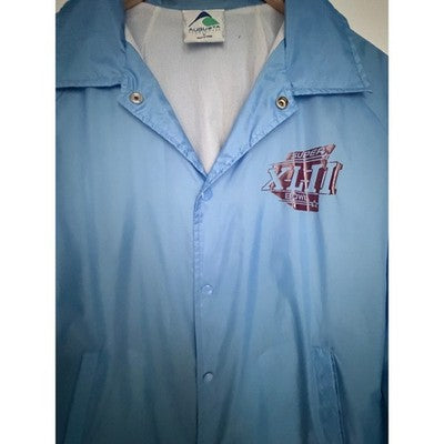 Super Bowl XLIII Coaches Jacket Mens Large Blue Snap Front NFL Football Jacket - product photo 4