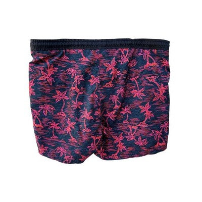 HUGO BOSS Blue Swimwear Hugo Boss Navy Pink Palm Print Swim Trunks Medium - product photo 2