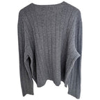 Polo Ralph Lauren Lambswool Sweater Mens XL Gray Rib Knit - product photo 2