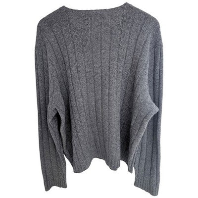 Polo Ralph Lauren Lambswool Sweater Mens XL Gray Rib Knit - product photo 2