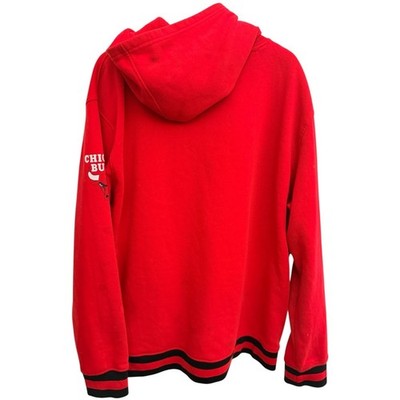 Chicago Bulls NBA Pullover Hoodie Mens XXL Red Team Logo Sweatshirt - product photo 2