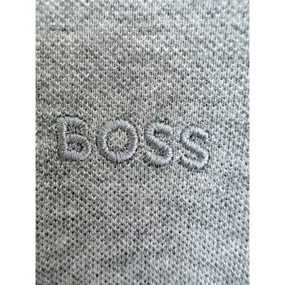 BOSS Hugo Boss Polo Shirt Mens Large Gray Short Sleeve Designer Casual - product photo 5