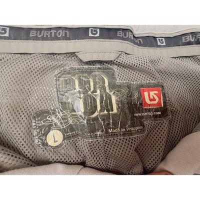 Burton Mens Snowboard Pants Large Beige Waterproof Insulated Ski Snow - product photo 3