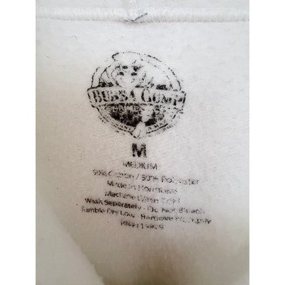 Run Forrest Run Bubba Gump Shrimp Co Hoodie Mens Medium White Full Zip Graphic - product photo 3