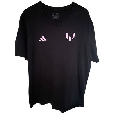 Adidas Lionel Messi Number 10 Soccer T Shirt Mens 2XL Black Graphic Tee - product photo 2