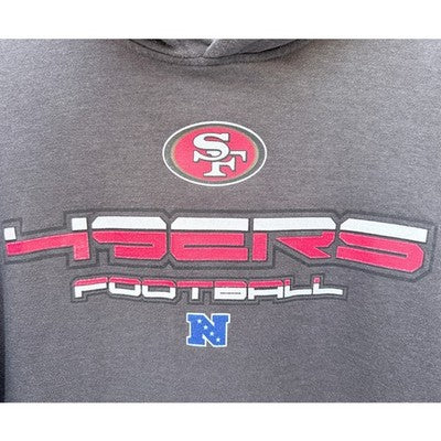 NFL San Francisco 49ers Hoodie Mens Large Gray Pullover Team Apparel - product photo 5