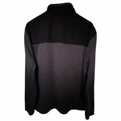 Orvis Men's Full Zip Fleece Jacket Large Black Gray Sweater Knit Outdoor - product photo 2