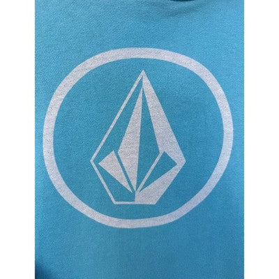 Volcom Pullover Hoodie Mens XL Blue Graphic Skate Surf Streetwear Sweatshirt - product photo 4