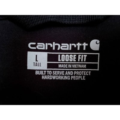 Carhartt Loose Fit Mens Black Hoodie Large Tall Sweatshirt - product photo 3