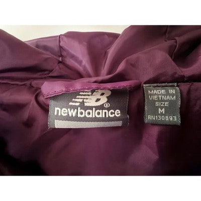New Balance Womens M Purple Quilted Hooded Puffer Jacket - product photo 3