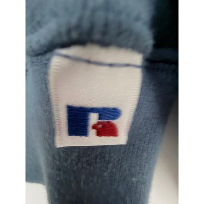 Russell Athletic Crewneck Sweatshirt Mens L Blue Blank Pullover Made In Mexico - product photo 5