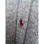 Polo Ralph Lauren Lambswool Sweater Mens XL Gray Rib Knit - product photo 5
