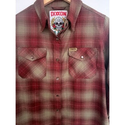 Dixxon The Juarez Flannel Shirt Womens Small Plaid Snap Front - product photo 4