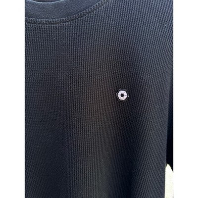 Southpole Thermal Shirt Mens Large Black Long Sleeve Waffle Knit - product photo 4