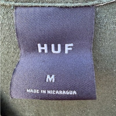 HUF Graphic T Shirt Mens Medium Green Streetwear Skate Tee - product photo 3