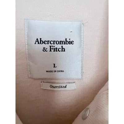 Abercrombie Pink Oversized Trucker Jacket Womens L - product photo 3