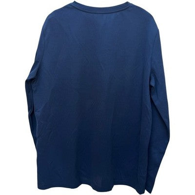 Snap-on Long Sleeve Henley Shirt Mens XL Blue Workwear Mechanic Logo - product photo 2