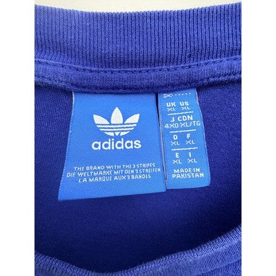 Adidas Originals Big Logo Colorblock T Shirt Mens XL Blue - product photo 3