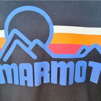 Marmot Mountain Works Hoodie Mens Medium Black Graphic Logo Pullover - product photo 4