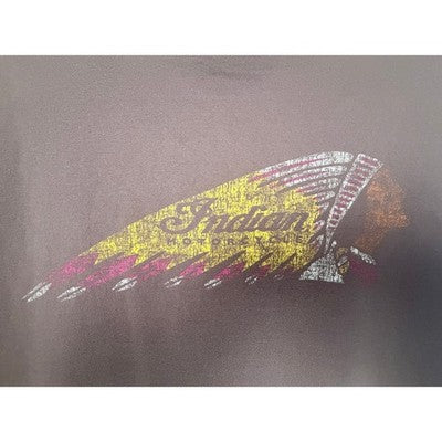 Indian Motorcycle Kansas City Graphic T Shirt Mens 2XL Brown Logo Tee - product photo 5