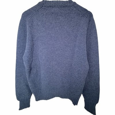 Woolrich 100% Wool Crewneck Sweater Men's Medium Blue Knit - product photo 2