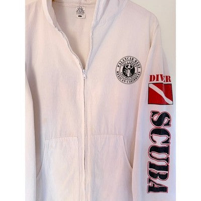 Vintage tropicwear Scuba Jacket Mens XL White Full Zip Mexico Diving - product photo 4
